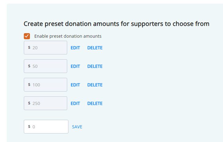 How do I create preset pledge amounts for Athon and Crowdfunding 3.jpg