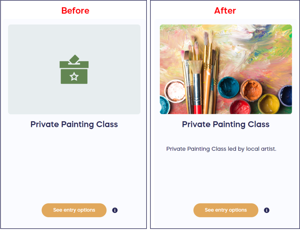 How can I add images to my fundraiser 2.png