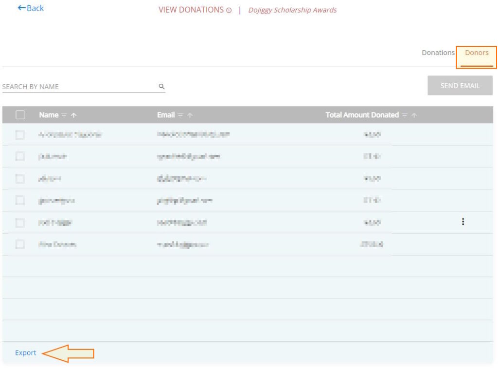 Donation Page Reports Dojiggy Knowledge Base