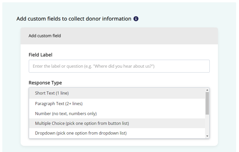 How can I ask questions to collect information from donors or participants 4.png