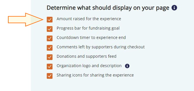 How can I hide the amount raised on my fundraiser 1.jpg