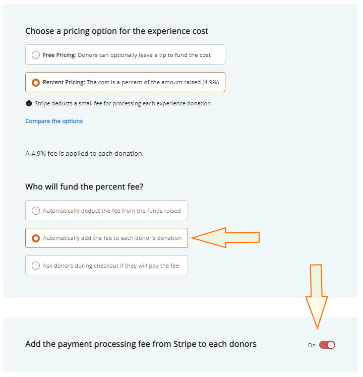 Can I have donors pay the payment processing and platform fees 2.jpg